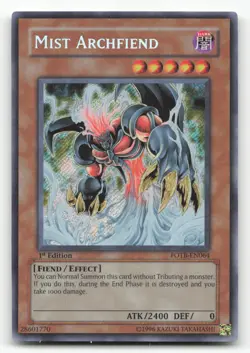 Yugioh Mist Archfiend FOTB-EN064 Secret Rare 1st Edition NM - Image 1