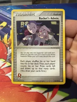 *US SELLER* Pokemon Team Rocket Returns Rocket's Admin 86/109 Stamped Reverse NM - Image 1