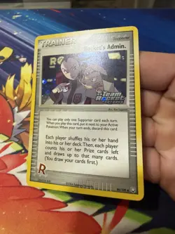 *US SELLER* Pokemon Team Rocket Returns Rocket's Admin 86/109 Stamped Reverse NM - Image 5