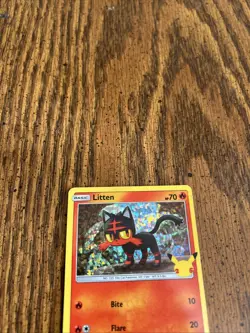 litten 15/25 Pokemon McDonalds 25th anniversary Holo rare TCG NM - Image 3