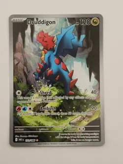 Druddigon 151/086 Illustration Rare White Flare Pokemon NM - Image 1
