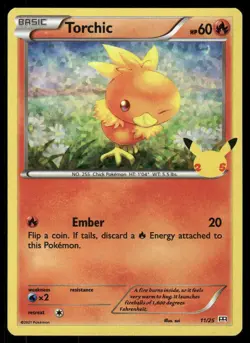 Pokemon Torchic McDonald's 25th Anniversary Promos 011/025 Holo P NM/M - Image 1