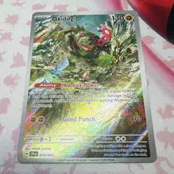 Pokemon SV Shrouded Fable Okidogi 074/064 Illustration Rare Holo English - Image 1