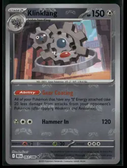 Pokemon Klinklang (Master Ball Pattern) Rare 063/086 BLK SV: Black Bolt NM - Image 1