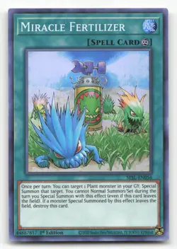 Yugioh Miracle Fertilizer SESL-EN056 Super Rare 1st Edition NM - Image 1