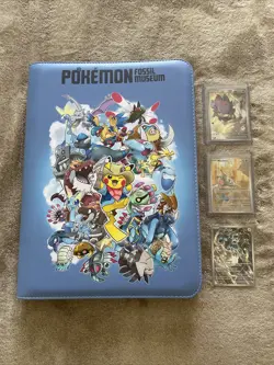 Pokemon Center Stamped Promos Mimikyu Thundurus N’s Zorua Fossil & Museum Binder - Image 1