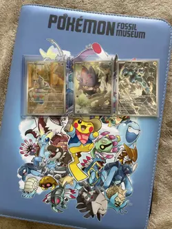 Pokemon Center Stamped Promos Mimikyu Thundurus N’s Zorua Fossil & Museum Binder - Image 2