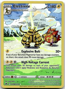 Electivire GG08/GG70 Holo Crown Zenith Galarian Gallery Pokemon NM - Image 1