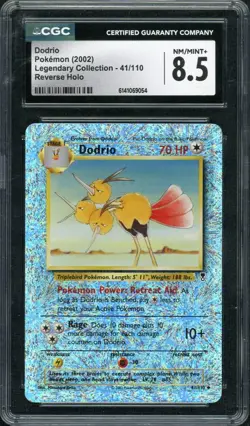 2002 Pokemon Legendary Collection Dodrio Reverse Holo 41/110 CGC 8.5 - Image 1