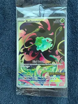 Pokemon TCG: Bulbasaur 133/132 Mega Evolution Sealed Promo STAMPED - Image 1