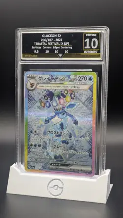 Pokemon - Glaceon Ex 206/187 SAR Terastal Festival - Get Graded Pristine 10 (GG) - Image 3