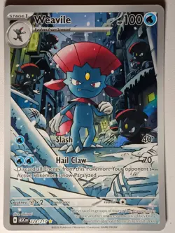 Weavile 228/217 Illustration Rare Ascended Heroes Pokemon Holo Near Mint - Image 1