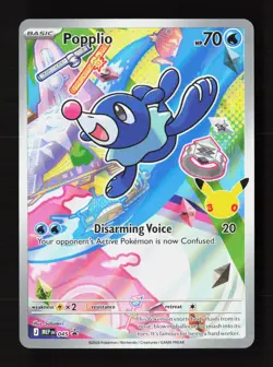 Popplio 045 Holo Promo ME: Mega Evolution Promo Pokemon Near Mint - Image 1