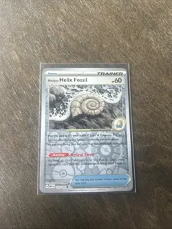 Antique Helix Fossil 153/165 Reverse Holo SV: Scarlet & Violet 151 Pokemon TCG - Image 1