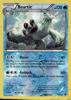 Beartic 37/99 R Next Destinies Pokemon 2012 EN LP - Image 1