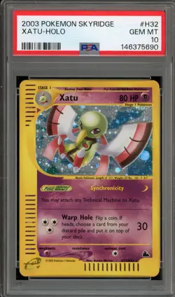 Pokemon Xatu Skyridge Holo Rare #H32 PSA 10 Gem Mint - Image 1