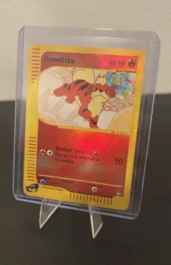 Growlithe 051/147 Aquapolis Reverse Holo English 2002 Uncommon 60 HP - Image 1