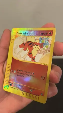 Growlithe 051/147 Aquapolis Reverse Holo English 2002 Uncommon 60 HP - Image 4