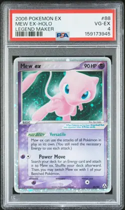 2006 POKEMON EX LEGEND MAKER #88 MEW EX-HOLO PSA 4 - Image 1