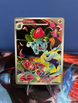 Pokemon TCG Ivysaur Me01: Mega Evolution 134/132 Illustration Rare Full Art Holo - Image 1