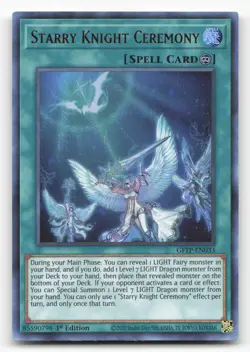 Yugioh Starry Knight Ceremony GFTP-EN033 Ultra Rare 1st Edition NM - Image 1