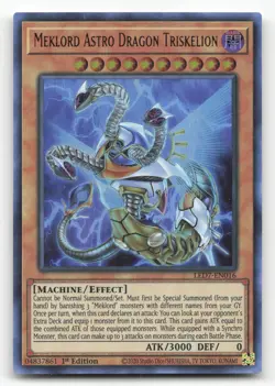 Yugioh Meklord Astro Dragon Triskelion LED7-EN016 Ultra Rare 1st Edition NM - Image 1