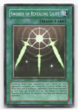 Yugioh Swords of Revealing Light LOB-101 Super Rare Unlimited NM - Image 1