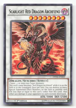 Yugioh Scarlight Red Dragon Archfiend DPDG-EN031 Rare 1st Edition NM - Image 1