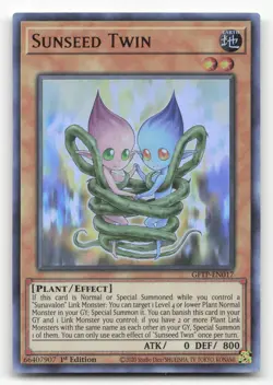 Yugioh Sunseed Twin GFTP-EN017 Ultra Rare 1st Edition NM - Image 1