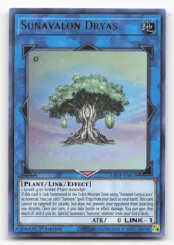 Yugioh Sunavalon Dryas GFTP-EN018 Ultra Rare 1st Edition NM - Image 1