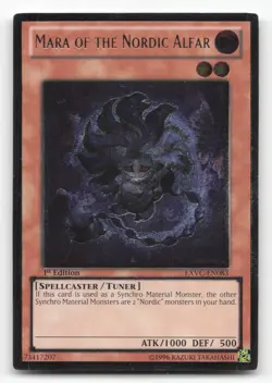 Yugioh Mara of the Nordic Alfar (UTR) EXVC-EN083 Ultimate Rare 1st Edition NM - Image 1