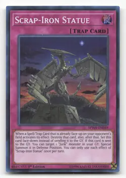 Yugioh Scrap-Iron Statue SPWA-EN059 Super Rare 1st Edition NM - Image 1