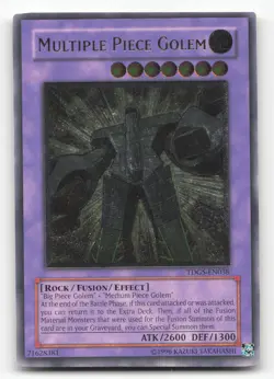 Yugioh Multiple Piece Golem (UTR) TDGS-EN038 Ultimate Rare Unlimited NM - Image 1