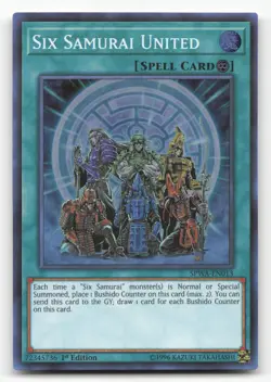 Yugioh Six Samurai United SPWA-EN013 Super Rare 1st Edition NM - Image 1