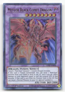 Yugioh Meteor Black Comet Dragon GFTP-EN096 Ultra Rare 1st Edition NM - Image 1