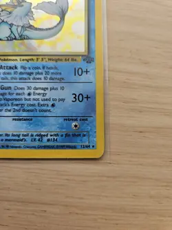 Vaporeon 12/64 Holo Rare Jungle Pokemon Unlimited Holo MP - Image 4