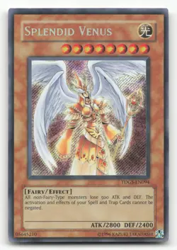 Yugioh Splendid Venus TDGS-EN094 Secret Rare Unlimited NM - Image 1
