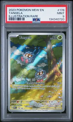 2023 POKEMON MEW EN-151 ILLUSTRATION RARE #178 TANGELA PSA 9 - Image 1
