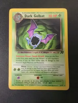 Dark Golbat 24/82 Team Rocket Pokemon Unlimited LP Rare - Image 1
