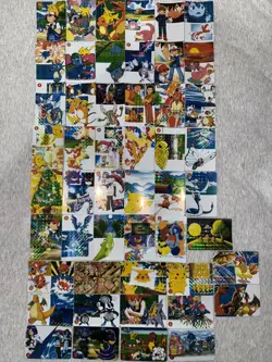 Pokemon Pocket Monsters Japanese Vending Prism Stickers Lot of 50 complete set - Image 1