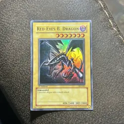 LP Yugioh Red-Eyes Black Dragon SDJ-001 Unlimited Edition Holo Rare Yu-Gi-Oh! - Image 1