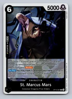 St. Marcus Mars OP13-091 Rare Carrying On His Will One Piece Foil NM - Image 1