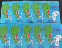 【×10】ONE PIECE Metakira Card Luffy Watermelon NatsuComi 2026 Promo Foil - Image 1