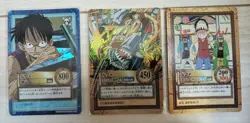 One Piece Carddass Hyper Battle Monkey D Luffy Lot 3 Japanese Cards - Image 1