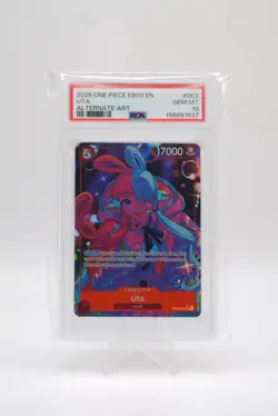 2026 ONE PIECE EB03-EXTRA BOOSTER ALTERNATE ART #003 UTA PSA 10 - Image 1