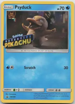 Psyduck - (Detective Pikachu Stamped) SM199 Promo SM Promos MP Holo - Image 1
