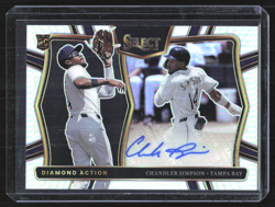 2025 Panini Select Baseball Chandler Simpson RC Auto Silver Holo Prizm Rays - Image 1
