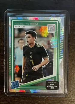 Gilberto Mora Rated Rookie Cubic - 2025-26 Donruss Road to the World Cup - Image 1