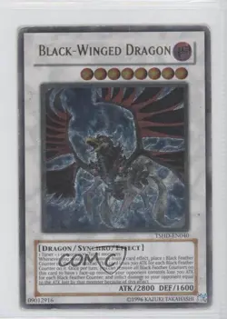 UL - Black-Winged Dragon Unlimited YuGiOh The Shining Darkness #TSHD-EN040 READ - Image 1