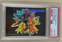 2020 Obsidian Black Color Blast #4 KYLIAN MBAPPE PSA 10 GEM MINT - Image 1